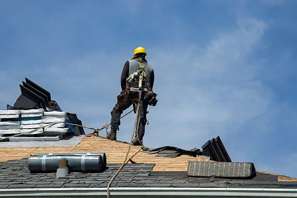 Professional Gutter Installation technician working in Friendswood, TX